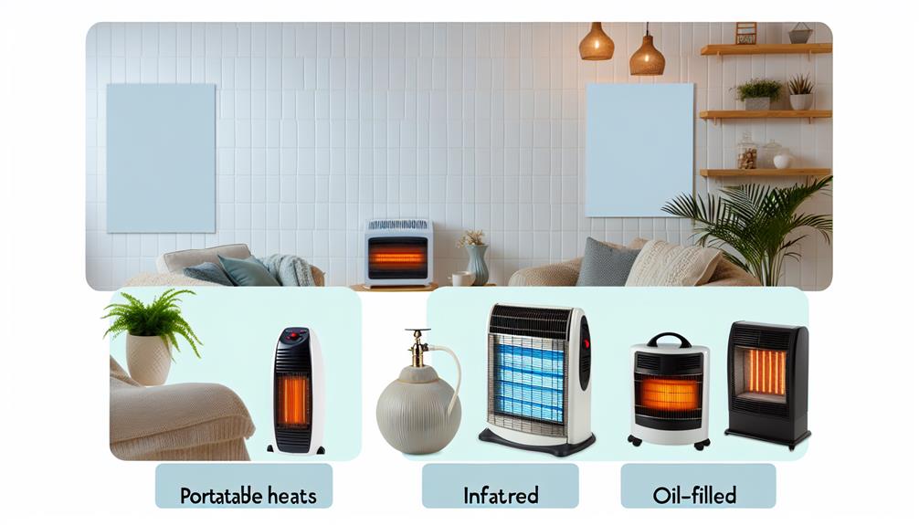 different types of portable heaters