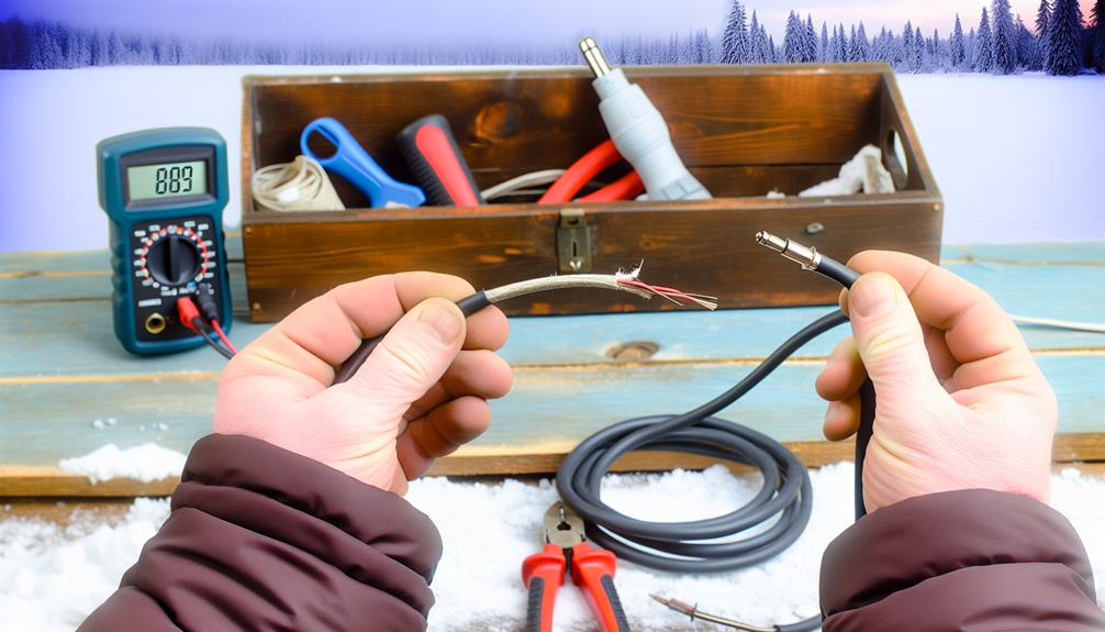 examining electrical cords for safety