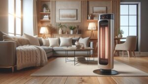 Lasko Oscillating Electric Tower Space Heater: Perfect for Large Rooms and Bedrooms